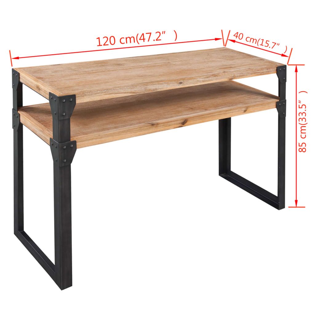 Avlastningsbord Konsollbord Tre heltre akasie 120x40x85 cm