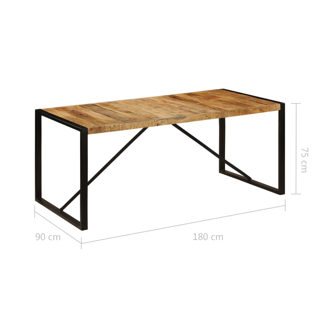 Spisebord Kjøkkenbord Tre grovt mangotre 180 cm