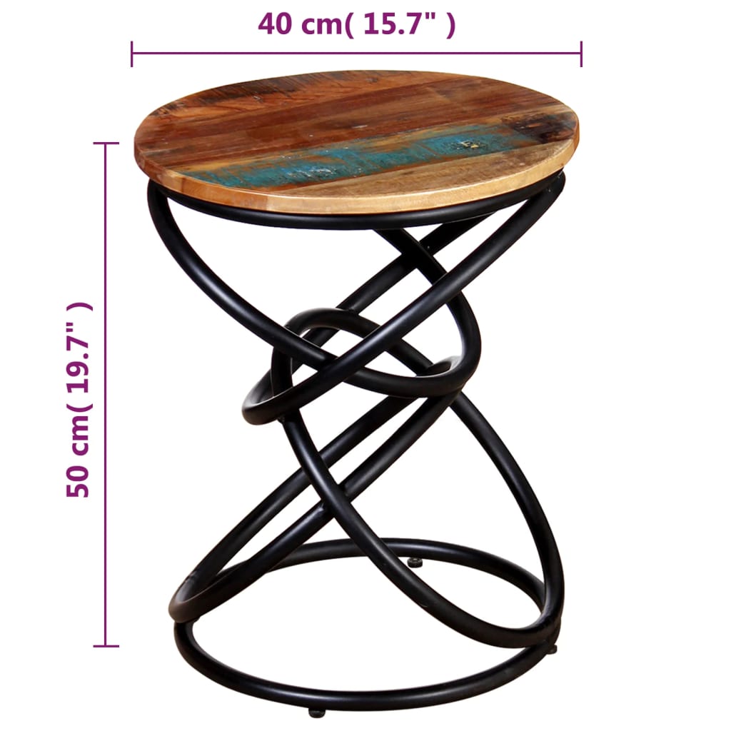Sidebord Tre Endebord gjenvunnet heltre