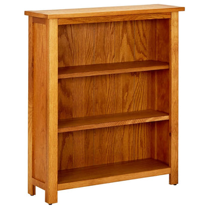 Bokhylle Tre 3-etasjers 70x22,5x82 cm heltre eik