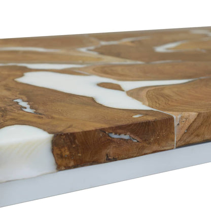 Salongbord Sofabord Tre Teak Harpiks 110x60x40 cm
