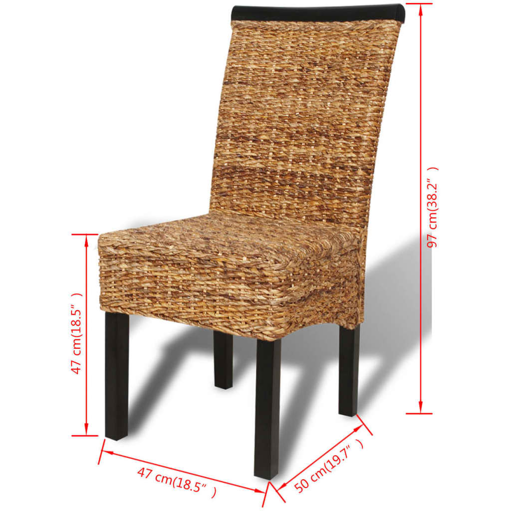 Spisestoler 4 stk abaca og heltre mango