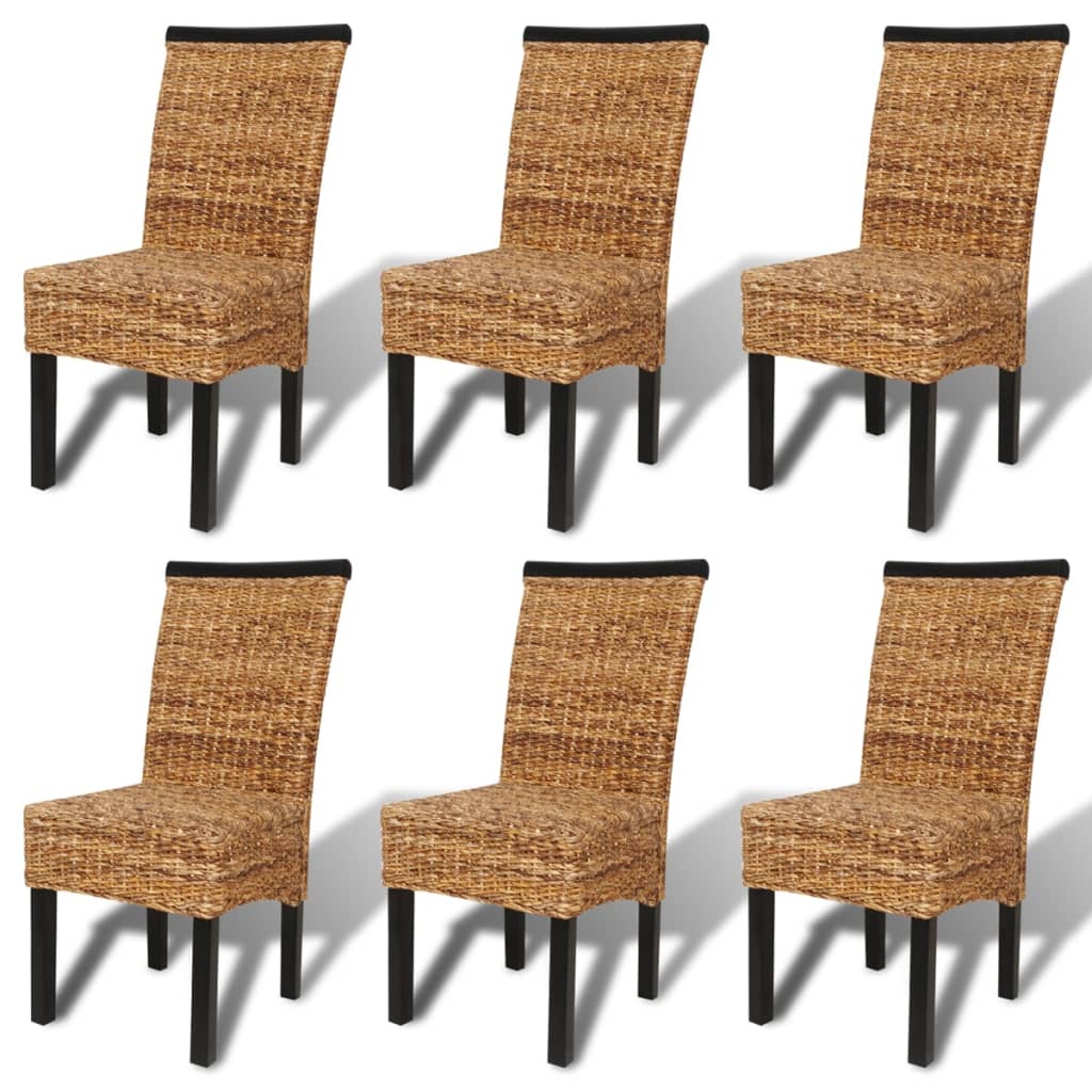 Spisestoler 6 stk abaca og heltre mango