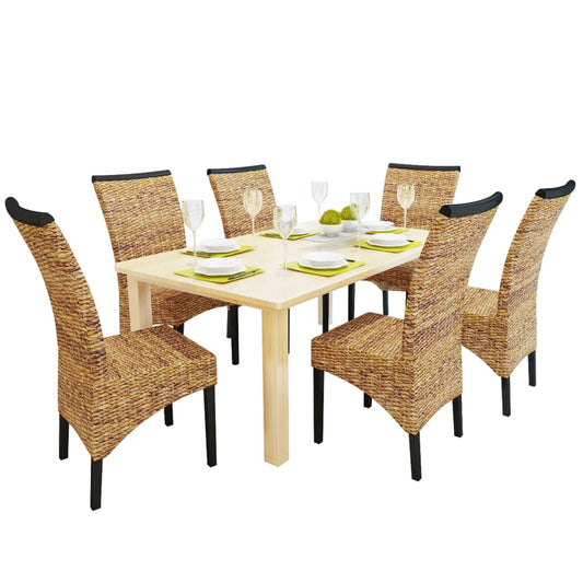 Spisestoler 6 stk abaca og heltre mango