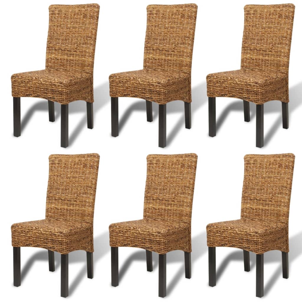 Spisestoler 6 stk abaca og heltre mango