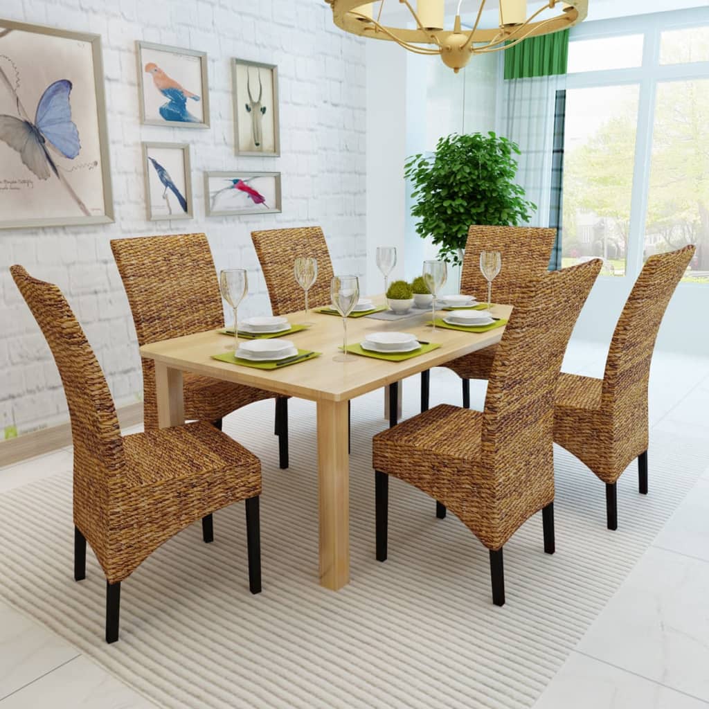 Spisestoler 6 stk abaca og heltre mango
