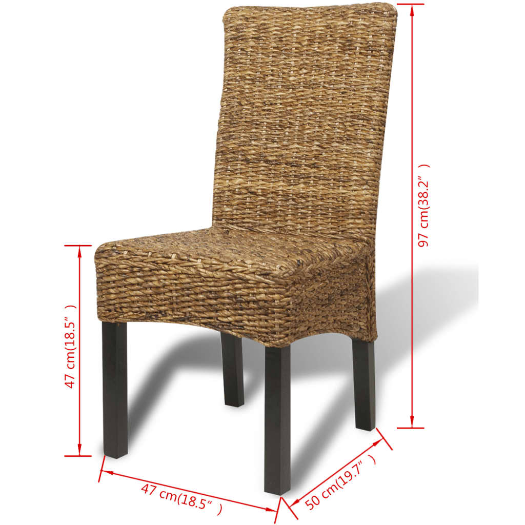 Spisestoler 6 stk abaca og heltre mango