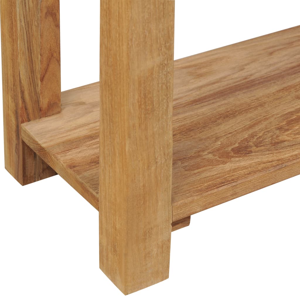 Avlastningsbord Konsollbord Tre massiv teak 120x30x80 cm