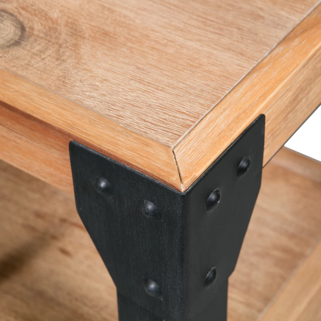 Nattbord Sengbord Tre Heltre Akasietre stål 40x30x54 cm