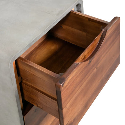Nattbord Sengbord Tre heltre akasie 40x30x50 cm