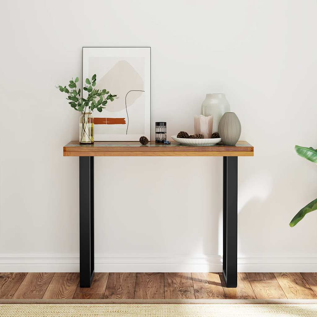 Avlastningsbord Konsollbord Tre teak 100x35x75 cm