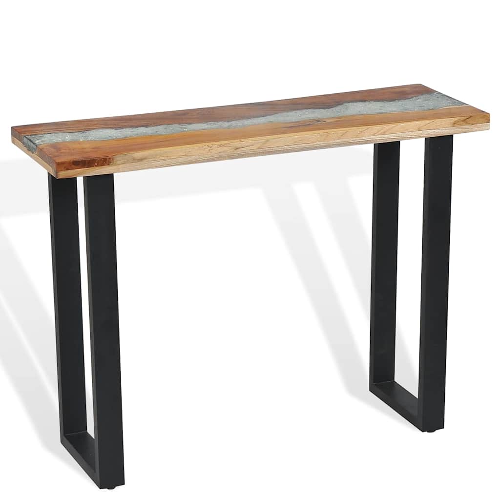 Avlastningsbord Konsollbord Tre teak 100x35x75 cm