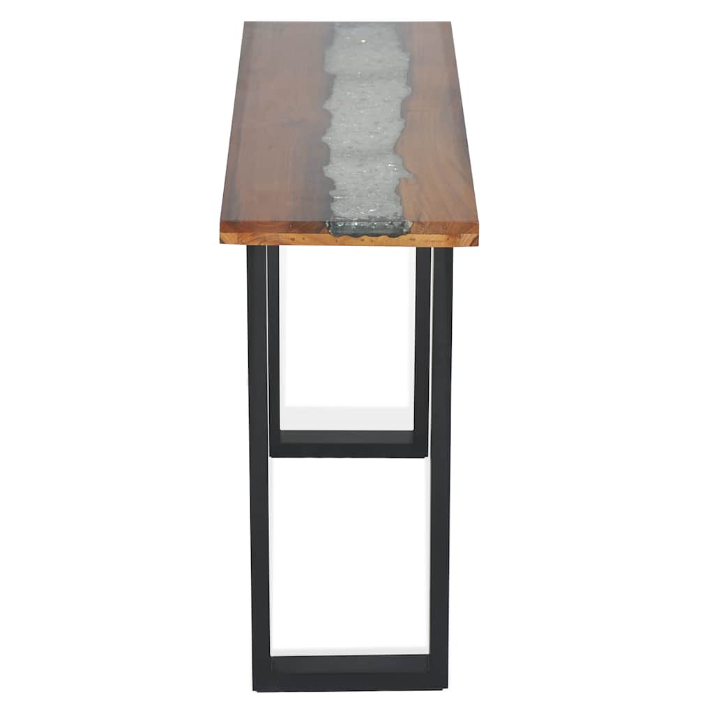 Avlastningsbord Konsollbord Tre teak 100x35x75 cm