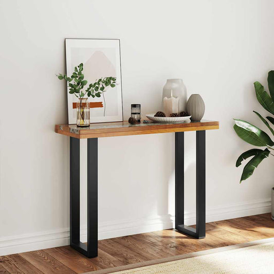 Avlastningsbord Konsollbord Tre teak 100x35x75 cm