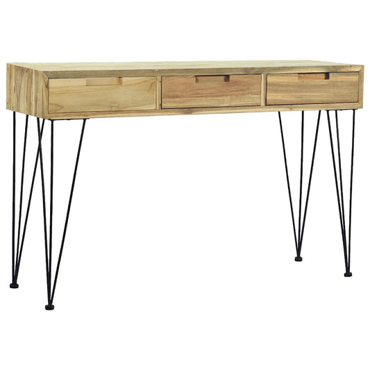 Avlastningsbord Konsollbord Tre 120x35x76 cm massiv teak