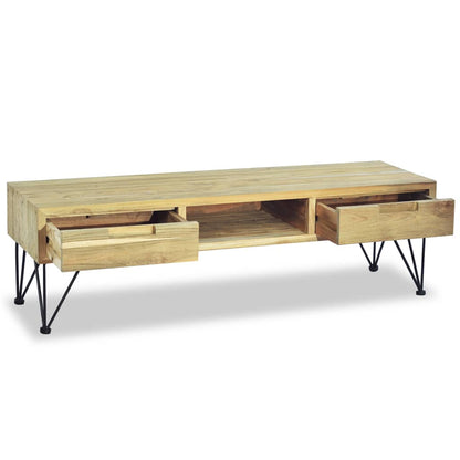 TV-Møbel Tre TV-benk heltre teak 120x35x35 cm