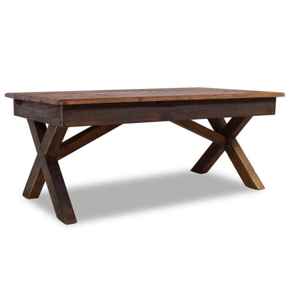 Salongbord Sofabord Tre Gjenvunnet Heltre 110x60x45 cm
