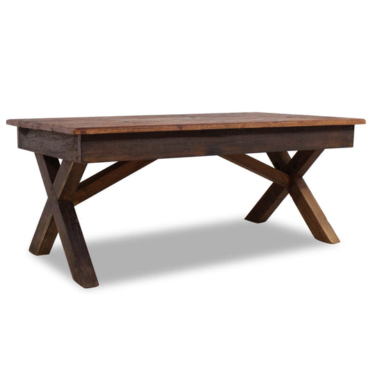 Salongbord Sofabord Tre Gjenvunnet Heltre 110x60x45 cm