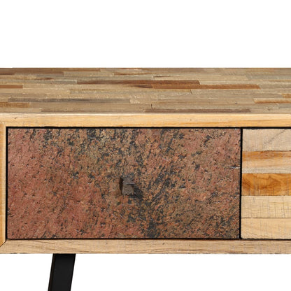 Avlastningsbord Konsollbord Tre gjenvunnet heltre teak 120x30x76 cm
