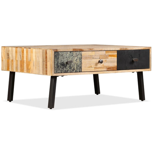 Salongbord Sofabord Tre Gjenvunnet Heltre teak 90x65x40 cm