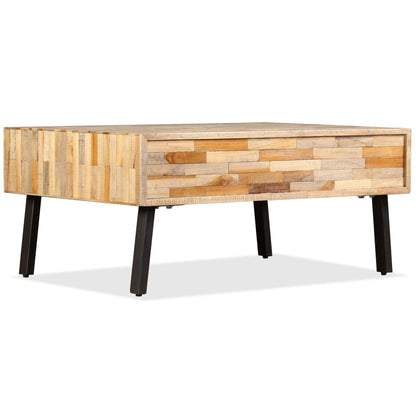 Salongbord Sofabord Tre Gjenvunnet Heltre teak 90x65x40 cm