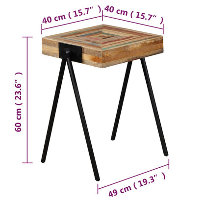 Sidebord Tre heltre gjennvunnet teak
