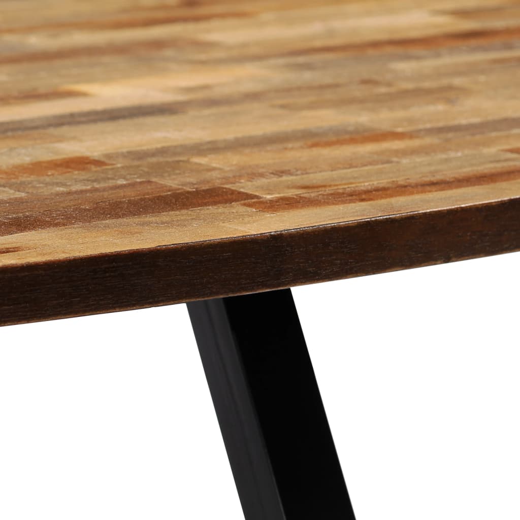 Salongbord Sofabord Tre gjenvunnet heltre i teak oval 120x60x30 cm
