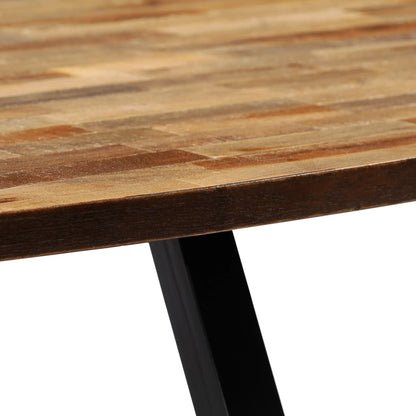 Salongbord Sofabord Tre gjenvunnet heltre i teak oval 120x60x30 cm