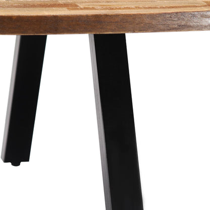 Salongbord Sofabord Tre gjenvunnet heltre i teak oval 120x60x30 cm
