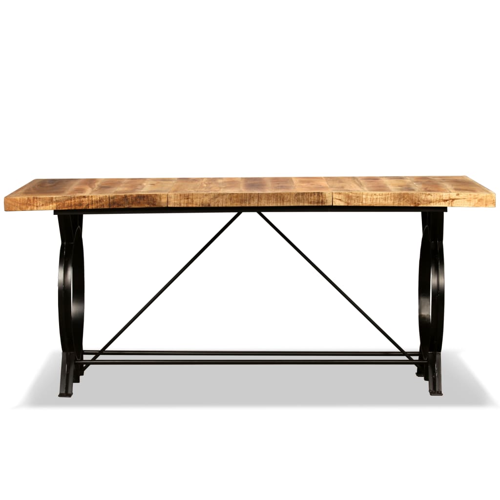 Spisebord grovt mango heltre 180 cm