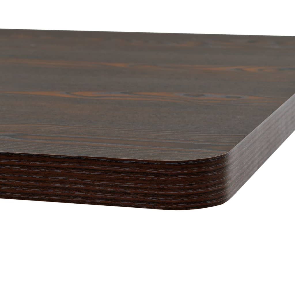 Bistrobord MDF og stål firkantet 80x80x75 cm mørk aske