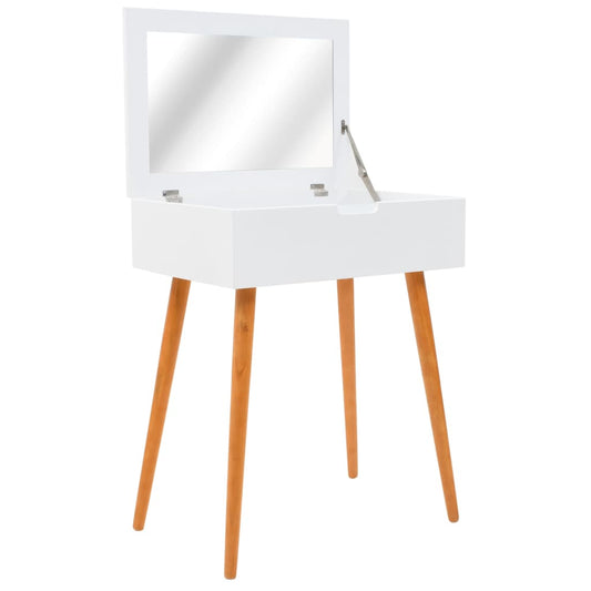 Sminkebord Hvit speil 60x40x75 cm