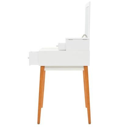 Sminkebord Hvit speil 60x50x86 cm