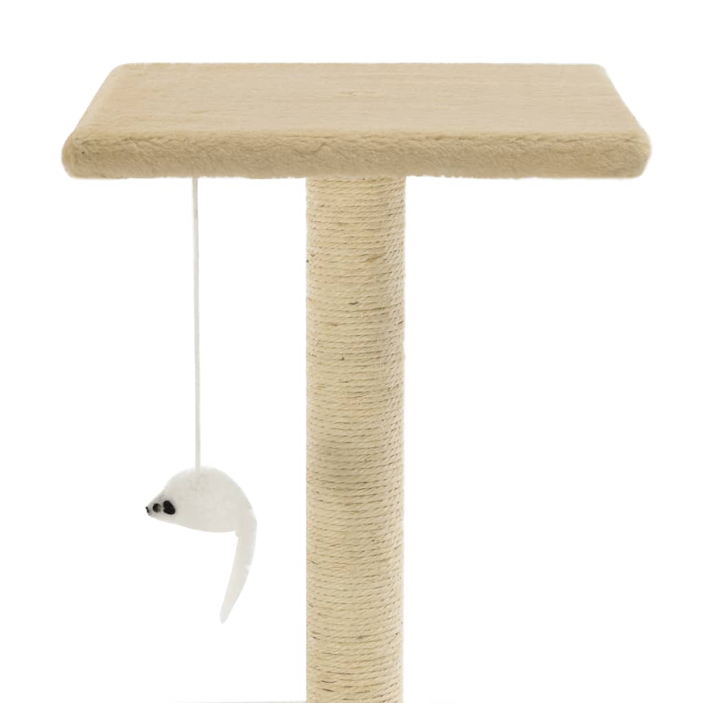 Kloretre med klorestolper i sisal 95 cm beige