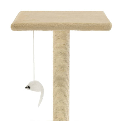 Kloretre med klorestolper i sisal 95 cm beige