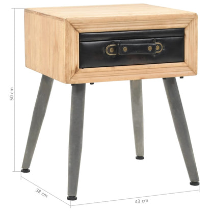 Nattbord Sengbord Tre heltre gran 43x38x50 cm