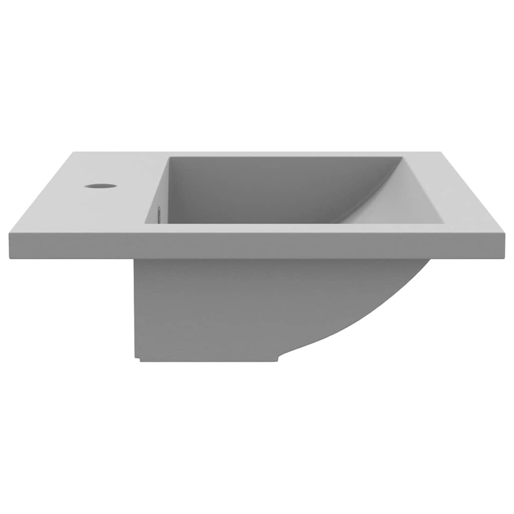 Baderomsvask granitt 600x450x120 mm grå