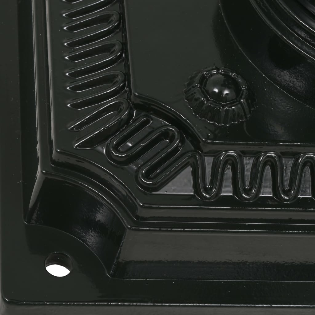 Postkasse på sokkel aluminum gammeldags rustbestandig grønn