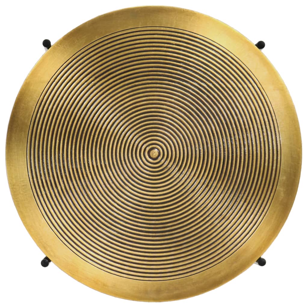 Salongbord Sofabord DIV. 2 deler messing-dekket MDF