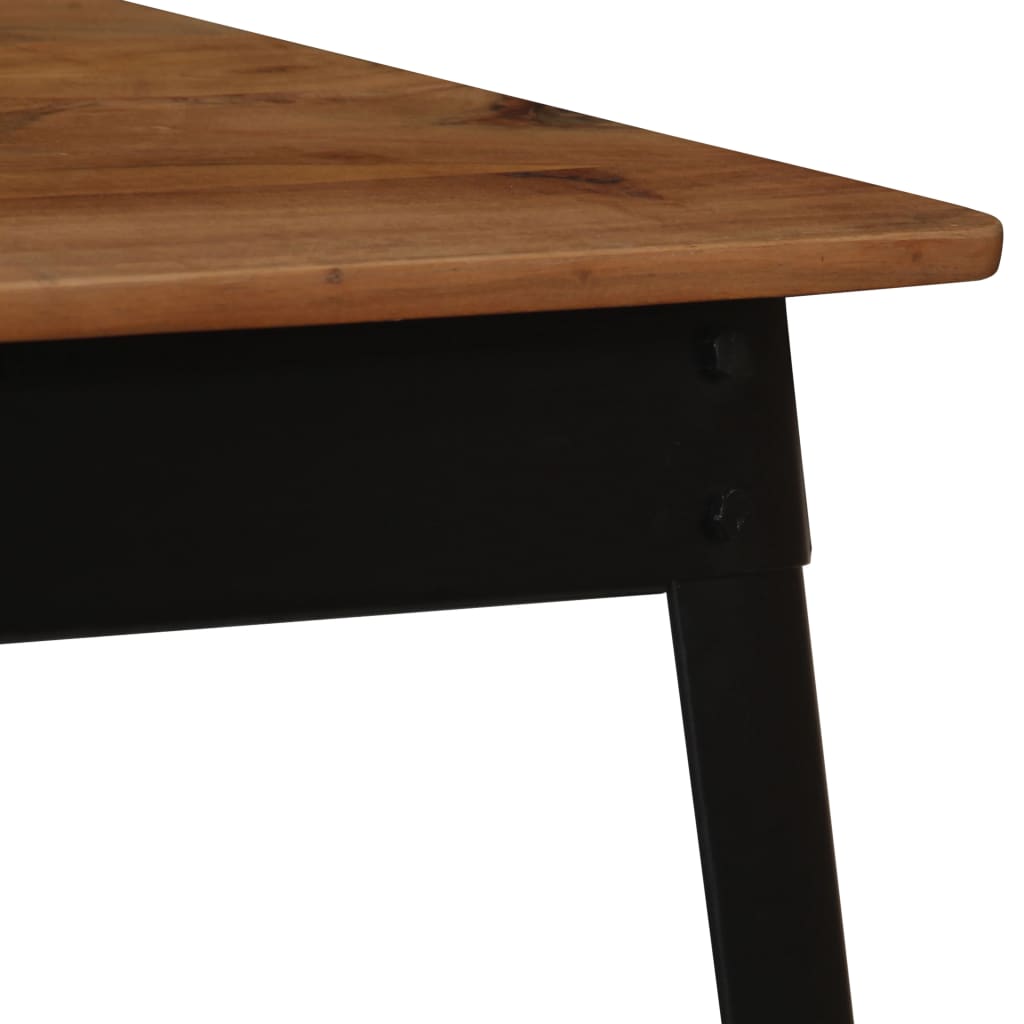 Spisebord Kjøkkenbord Tre heltre akasie og stål 120x60x76 cm