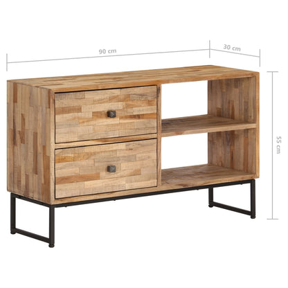 TV-Møbel Tre TV-benk gjenvunnet Tre 90x30x55 cm