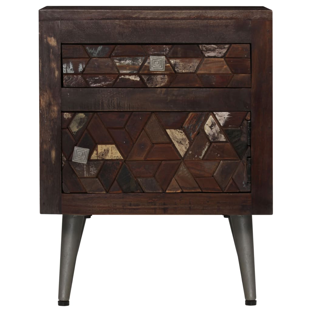 Nattbord Sengbord Tre Gjenvunnet Heltre 40x30x50 cm
