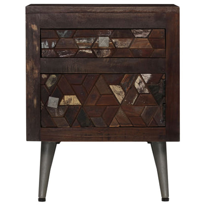 Nattbord Sengbord Tre Gjenvunnet Heltre 40x30x50 cm