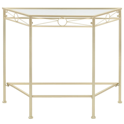 Sidebord DIV. vintagestil metall 87x34x73 cm gull