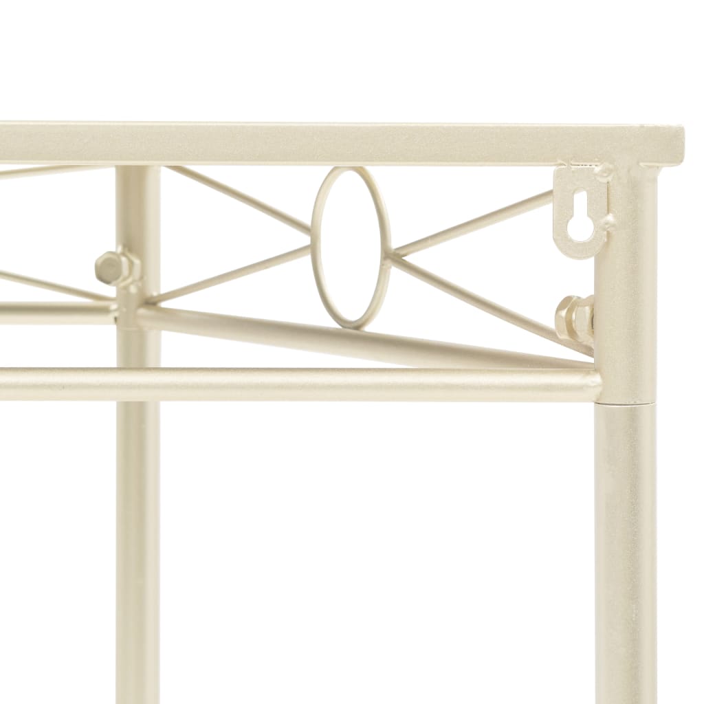 Sidebord DIV. vintagestil metall 87x34x73 cm gull