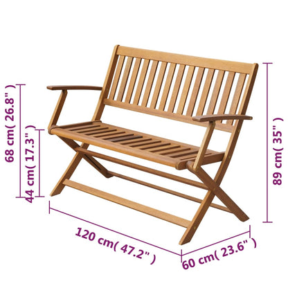 Hagebenk Tre 120 cm heltre akasie