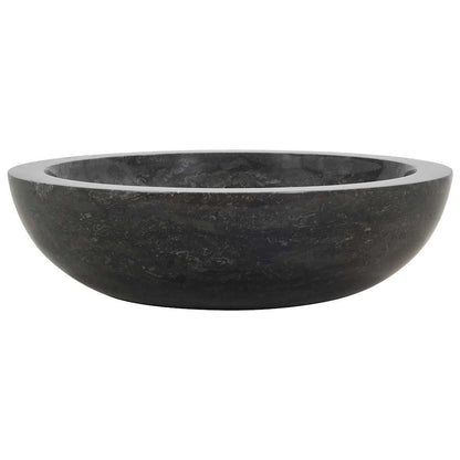 Baderomsvask 40x12 cm marmor Svart