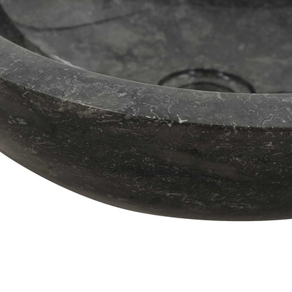 Baderomsvask 40x12 cm marmor Svart