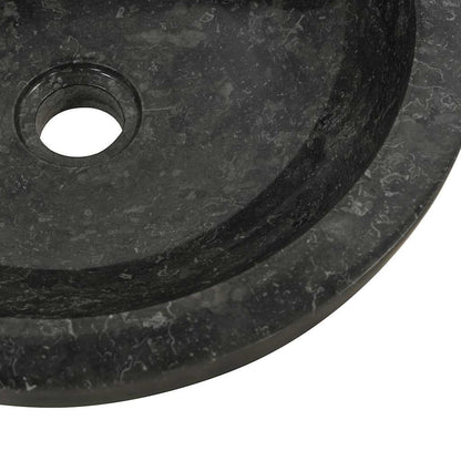 Baderomsvask 40x12 cm marmor Svart