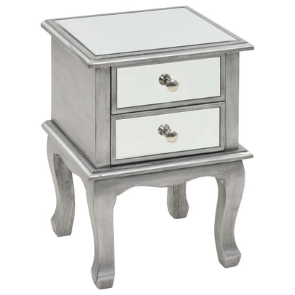 Nattbord Sengbord Tre speilet glass og 34,5x30x50 cm